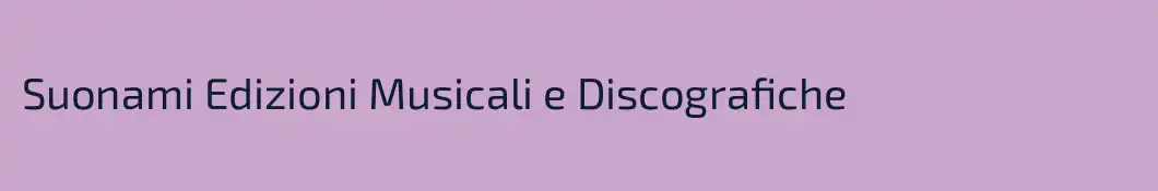 Suonami Edizioni Musicali e Discografiche